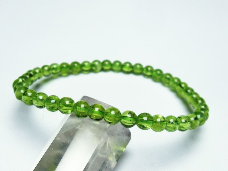 ڥɥå ֥쥹å 5mm ڥɡ ʪ  Peridot Bracelet  [M 1/10] 111-21883