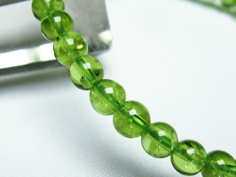 ڥɥå ֥쥹å 5mm ڥɡ ʪ  Peridot Bracelet  [M 1/10] 111-21883