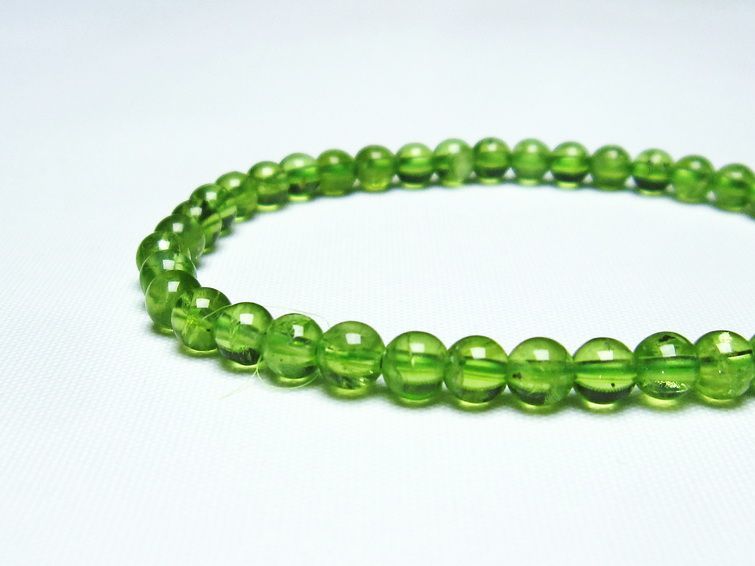 ڥɥå ֥쥹å 5mm ڥɡ ʪ  Peridot Bracelet  [M 1/10] 111-21883