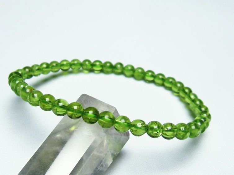 ڥɥå ֥쥹å 5mm ڥɡ ʪ  Peridot Bracelet  [M 1/10] 111-21887