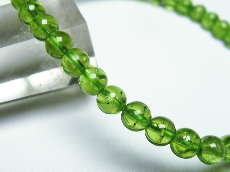 ڥɥå ֥쥹å 5mm ڥɡ ʪ  Peridot Bracelet  [M 1/10] 111-21887