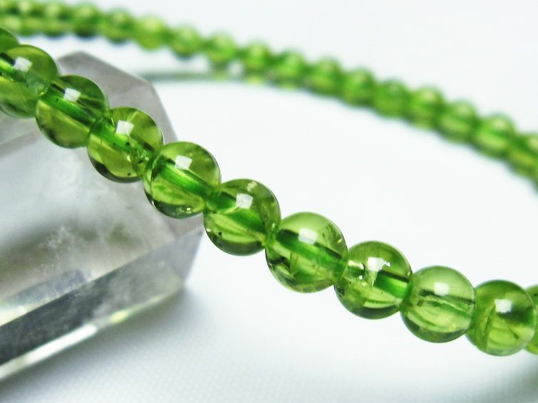 ڥɥå ֥쥹å 5mm ڥɡ ʪ  Peridot Bracelet  [M 1/10] 111-21892