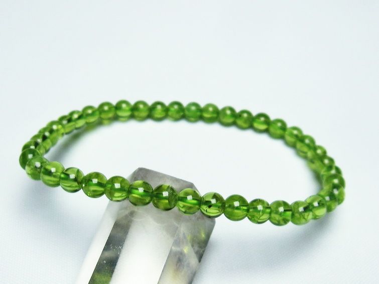 ڥɥå ֥쥹å 5mm ʪ 8  Peridot Bracelet  [M 1/10] 111-21895