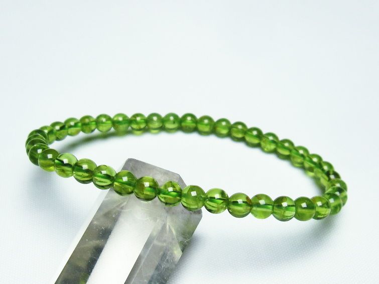 ڥɥå ֥쥹å 5mm ڥɡ ʪ  Peridot Bracelet  [M 1/10] 111-21909