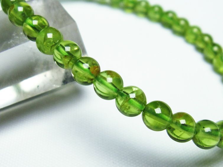 ڥɥå ֥쥹å 5mm ڥɡ ʪ  Peridot Bracelet  [M 1/10] 111-21909