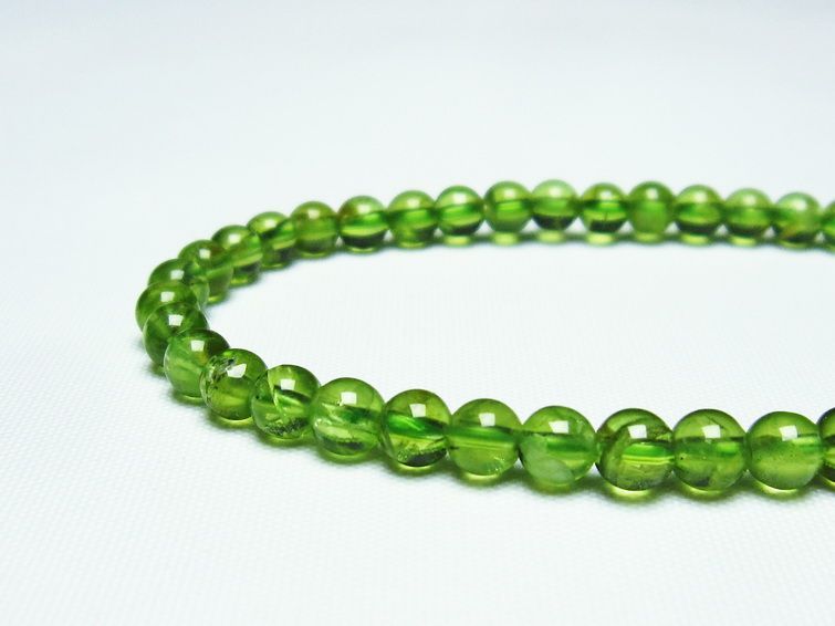 ڥɥå ֥쥹å 5mm ڥɡ ʪ  Peridot Bracelet  [M 1/10] 111-21909