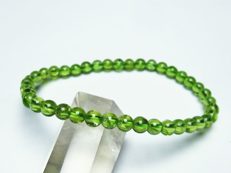 ڥɥå ֥쥹å 5mm ڥɡ ʪ  Peridot Bracelet  [M 1/10] 111-21911