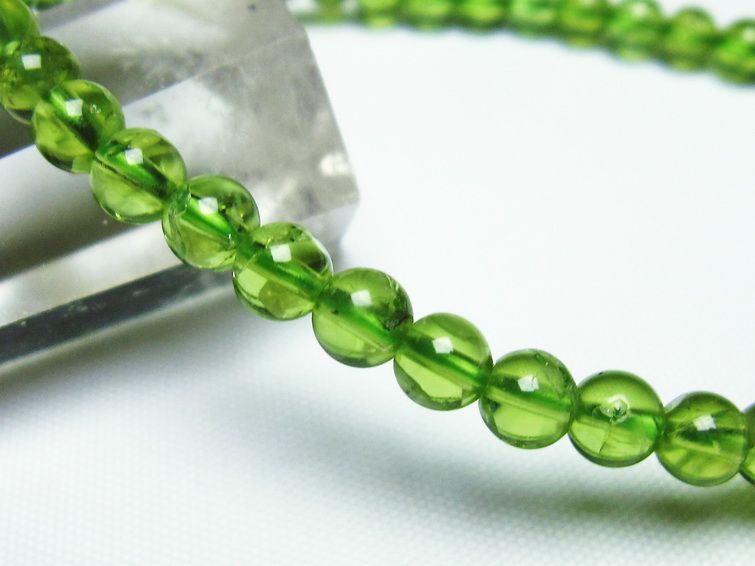 ڥɥå ֥쥹å 5mm ڥɡ ʪ  Peridot Bracelet  [M 1/10] 111-21911