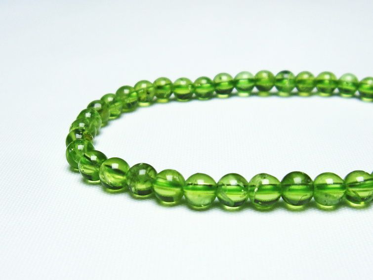 ڥɥå ֥쥹å 5mm ڥɡ ʪ  Peridot Bracelet  [M 1/10] 111-21911