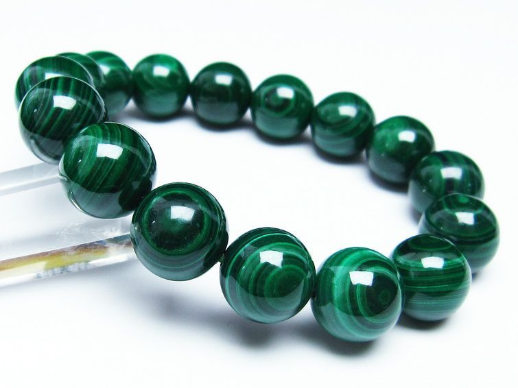 ޥ饫 ֥쥹å 14mm ŷ malachite ʪ  111-29355