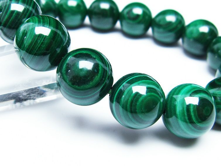 ޥ饫 ֥쥹å 14mm ŷ malachite ʪ  111-29355