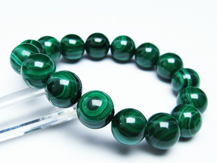 ޥ饫 ֥쥹å 14mm ŷ malachite ʪ  111-29364