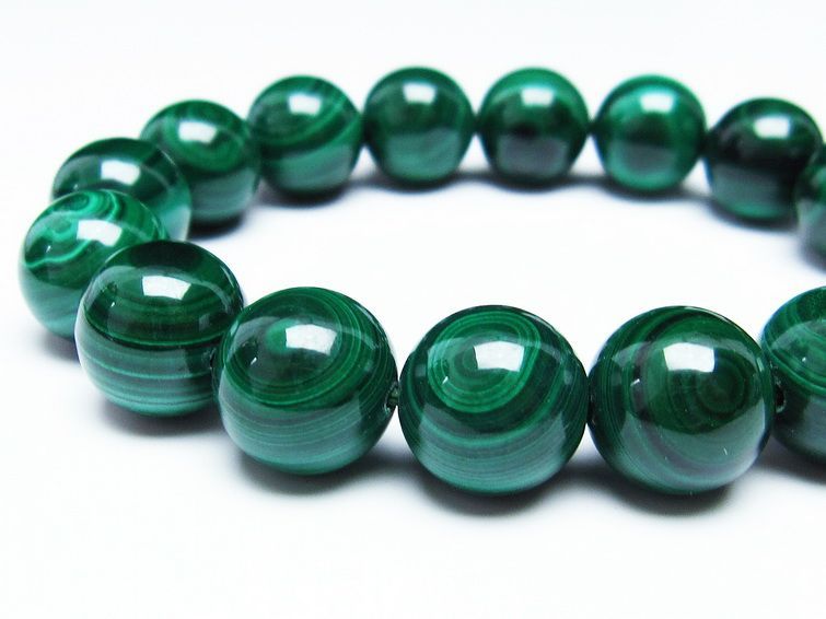 ޥ饫 ֥쥹å 14mm ŷ malachite ʪ  111-29368