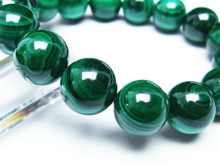 ޥ饫 ֥쥹å 14mm ŷ malachite ʪ  111-29369