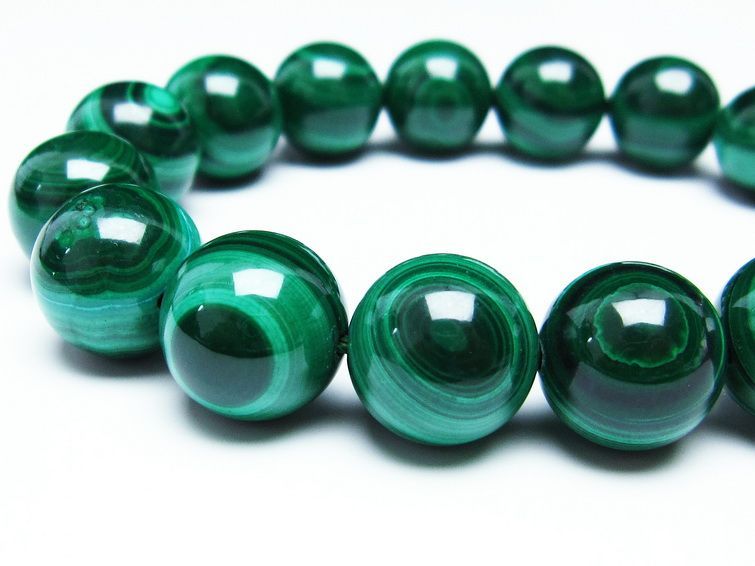 ޥ饫 ֥쥹å 14mm ŷ malachite ʪ  111-29369