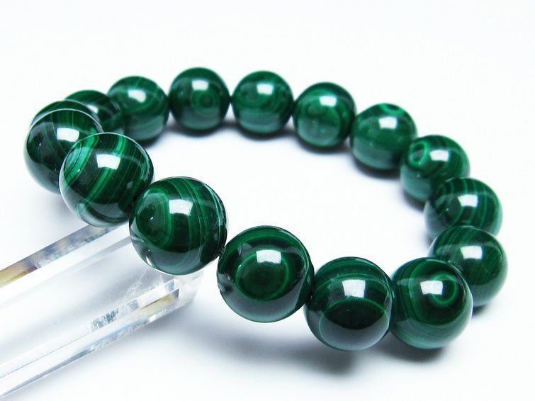 ޥ饫 ֥쥹å 14mm ŷ malachite ʪ  111-29370