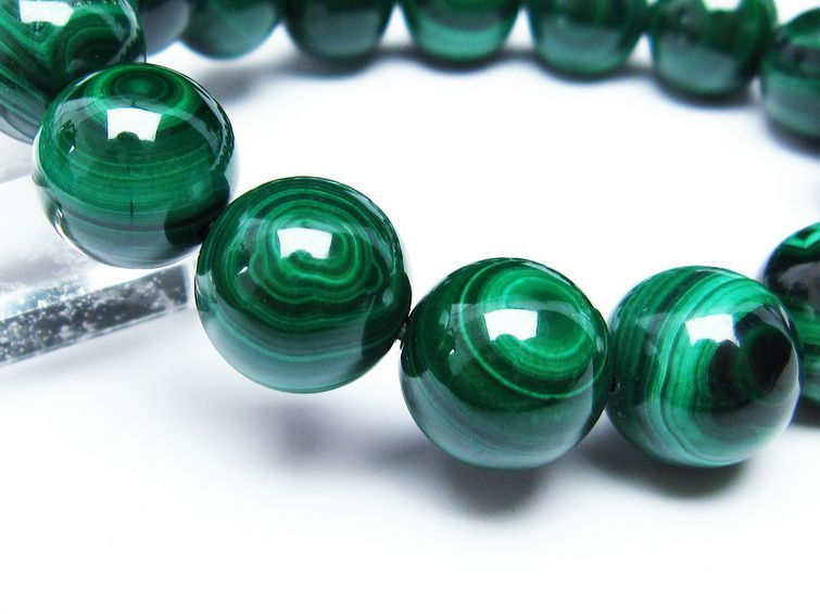 ޥ饫 ֥쥹å 14mm ŷ malachite ʪ  111-29372