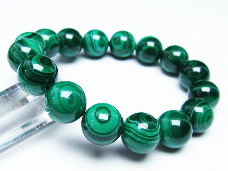 ޥ饫 ֥쥹å 14mm ŷ malachite ʪ  111-29373