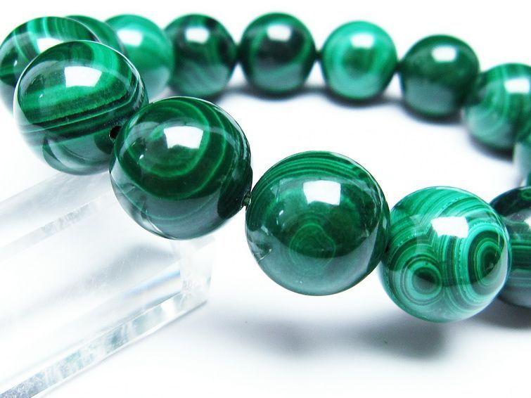 ޥ饫 ֥쥹å 15mm ŷ malachite ʪ  111-29385