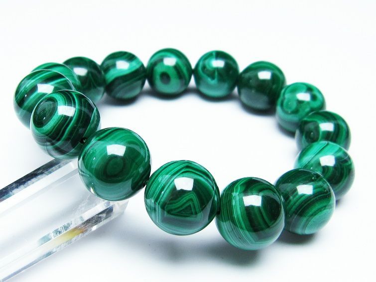 ޥ饫 ֥쥹å 15mm ŷ malachite ʪ  111-29405