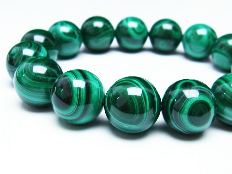 ޥ饫 ֥쥹å 15mm ŷ malachite ʪ  111-29405