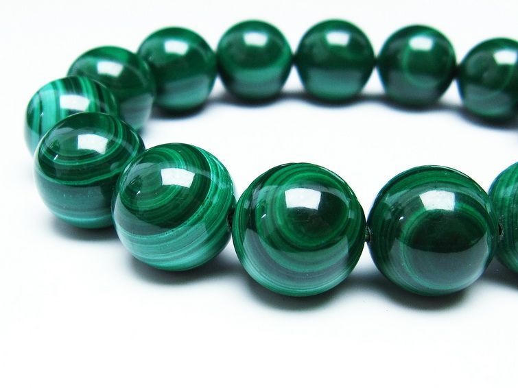 ޥ饫 ֥쥹å 15mm ŷ malachite ʪ  111-29408