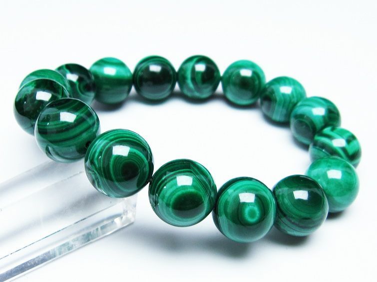 ޥ饫 ֥쥹å 15mm ŷ malachite ʪ  111-29412