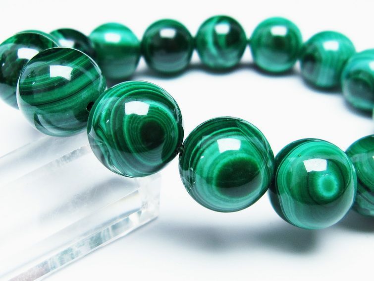 ޥ饫 ֥쥹å 15mm ŷ malachite ʪ  111-29412