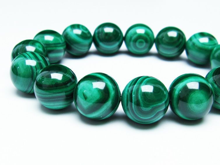 ޥ饫 ֥쥹å 15mm ŷ malachite ʪ  111-29414