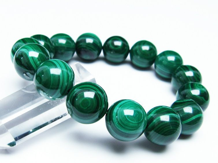 ޥ饫 ֥쥹å 15mm ŷ malachite ʪ  111-29417