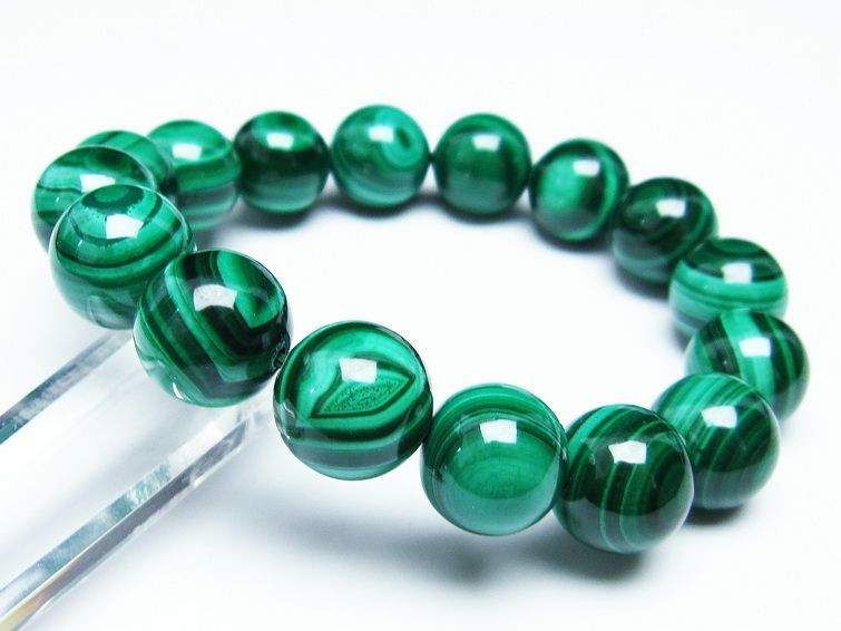 ޥ饫 ֥쥹å 14mm ŷ malachite ʪ  111-29425