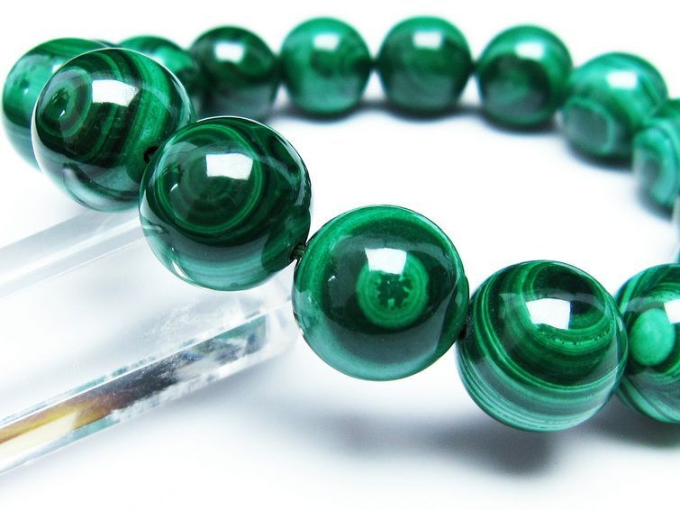 ޥ饫 ֥쥹å 14mm ŷ malachite ʪ  111-29429