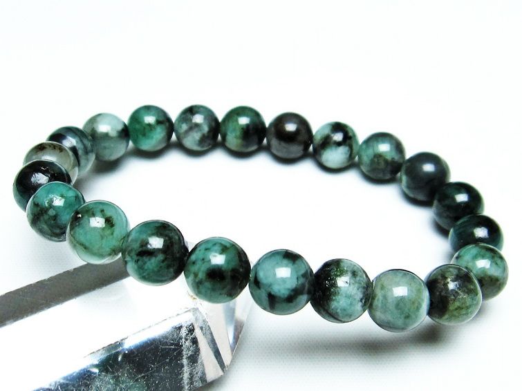  ֥쥹å 9mm Emerald Bracelet ж   ǥ ʪ  [M 1/10] 111-32953