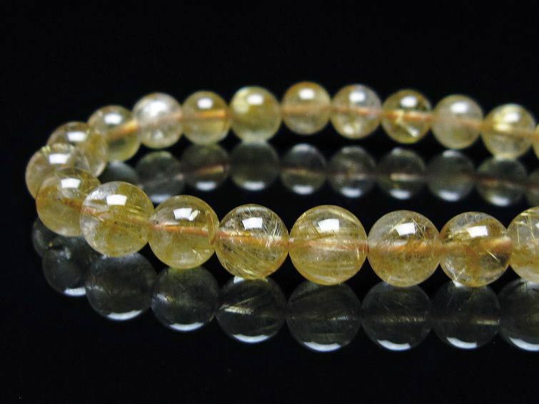 ★高品質★　タイチンルチルブレスレット　10㎜ ルチル ブレスレット タイチンルチルクォーツ 7mm ルチルクォーツ