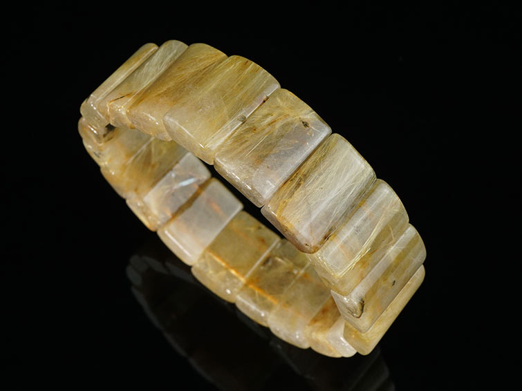 タイチンルチルクォーツ バングル ルチルクォーツ 一点物 [送料無料