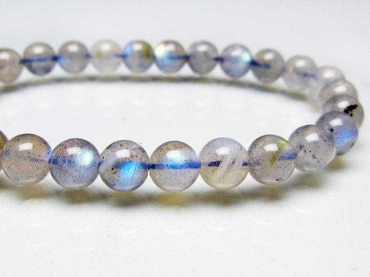 ラブラドライト ブレスレット 7mm 一点物 メール便可 [M便 1/10] 111
