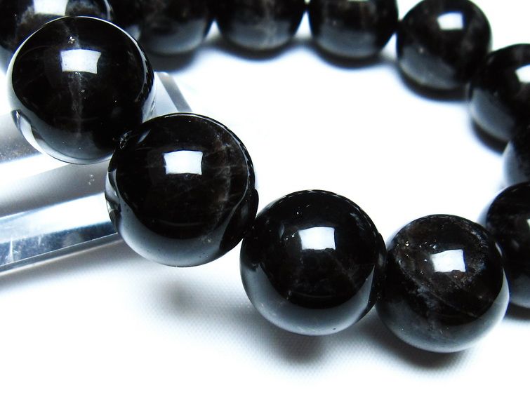 モリオン 黒水晶 ブレスレット 18mm 一点物 メール便可 [M便 1/10] 111