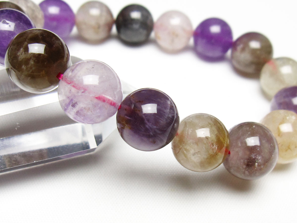 【美品】高濃度・高品質｜12mm｜オーラライト23｜天然石｜ブレスレット オーラライト23 ブレスレット 12mm 一点物 メール便送料無料 111-46929