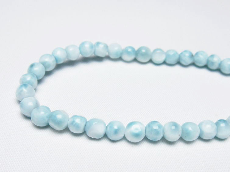 ラリマー ブレスレット 5mm 一点物 メール便可 [M便 1/10] 111-47907の