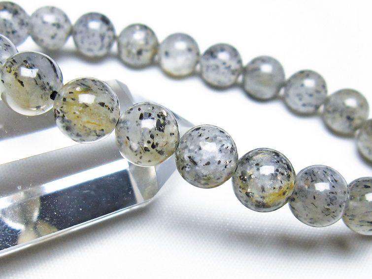 バイオタイトインクォーツ ブレスレット 9mm 一点物 メール便送料無料