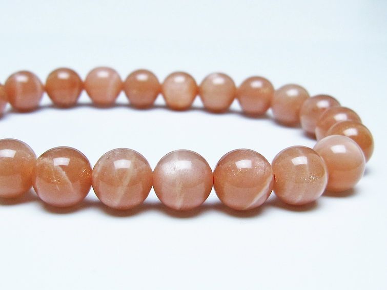 オレンジムーンストーンブレスレット
