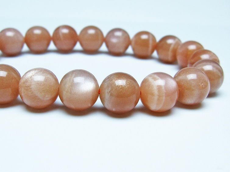 オレンジムーンストーンブレスレット