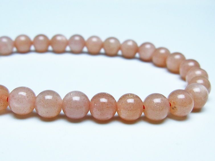 オレンジムーンストーンブレスレット