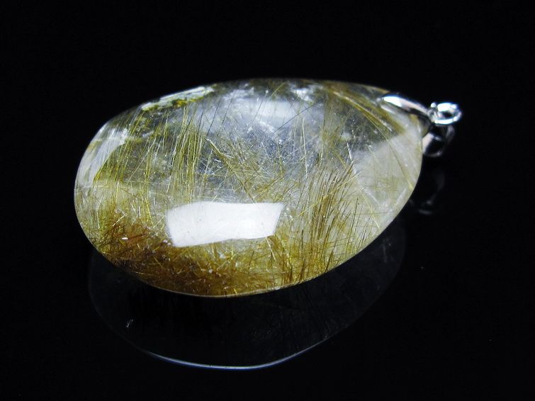 プラチナルチルクォーツペンダント