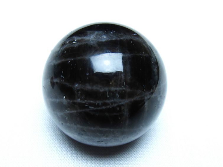 モリオン 黒水晶 丸玉 34mm スフィア 置物 原石 141-7343 : 天然石