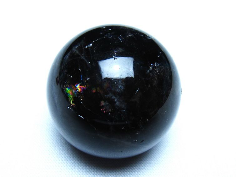 モリオン 丸玉 黒水晶 34mm スフィア 置物 原石 141-7520 : 天然石