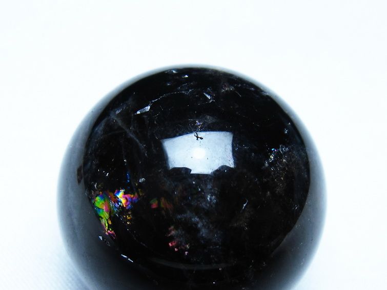 モリオン 丸玉 黒水晶 34mm スフィア 置物 原石 141-7520 : 天然石
