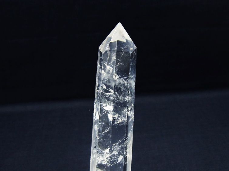 水晶 六角柱 ポイント 置物 一点物 142-10132 : 天然石