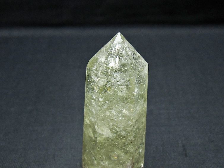 シトリンクォーツ 六角柱 シトリン ポイント 置物 一点物 142-10165