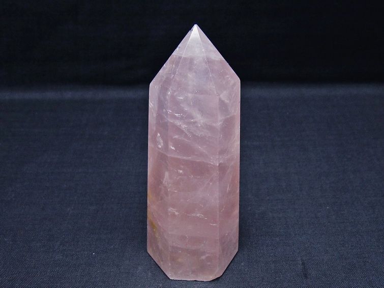 ローズクォーツ 六角柱 ポイント 置物 一点物 142-10363 : 天然石